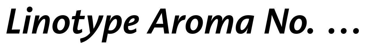 Linotype Aroma No. 2 Pro Semibold Italic